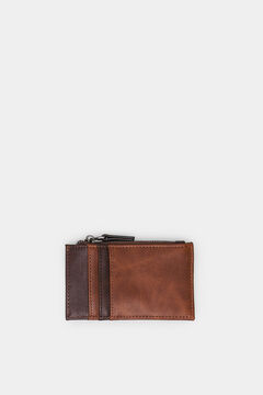 Springfield Monedero tarjetero efecto piel nude