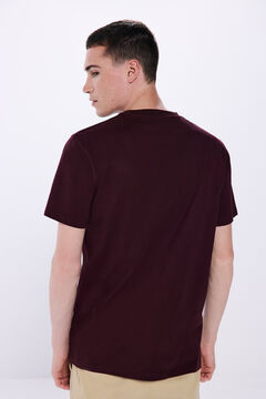 Springfield Playera básica cuello redondo rojo