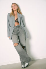 Springfield Jeans Wide Leg "Euphoria" negro