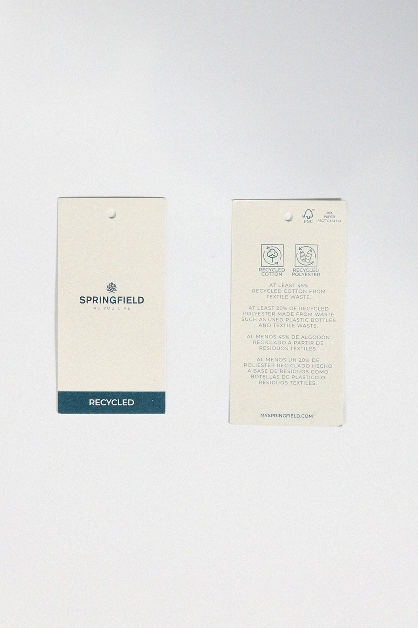 Springfield Su&eacute;ter liso torzal azul