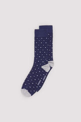 Springfield Calcetín largo jacquard azul
