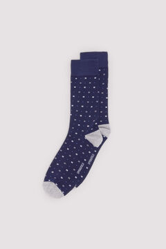 Springfield Calcetín largo jacquard azul