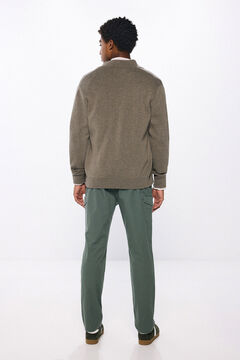 Springfield Pantalón cargo confort slim fit verde