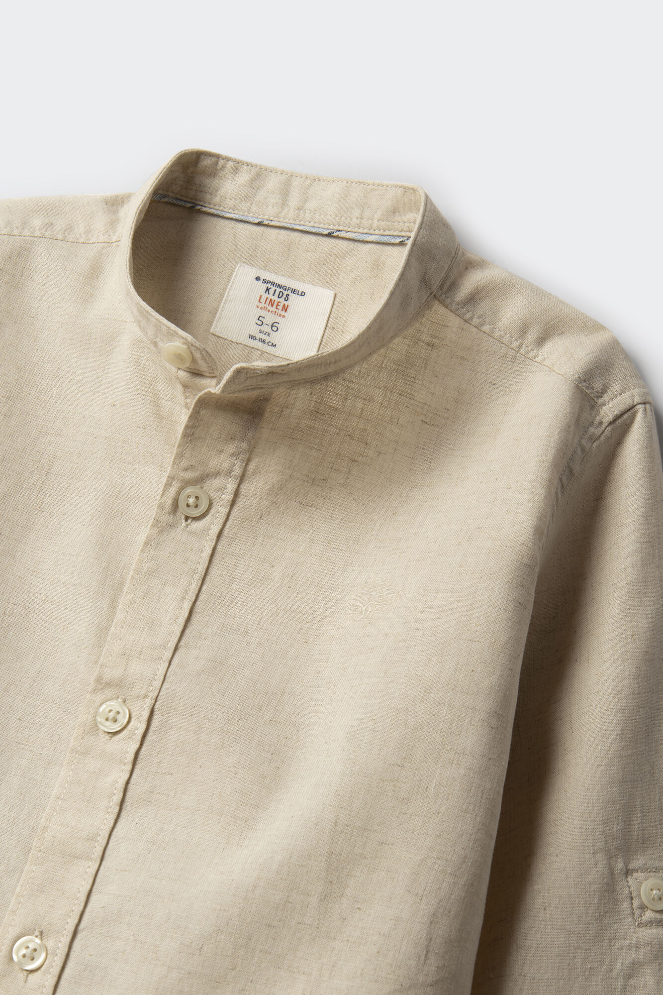 Springfield Kids Camisa lino ni&ntilde;o beige