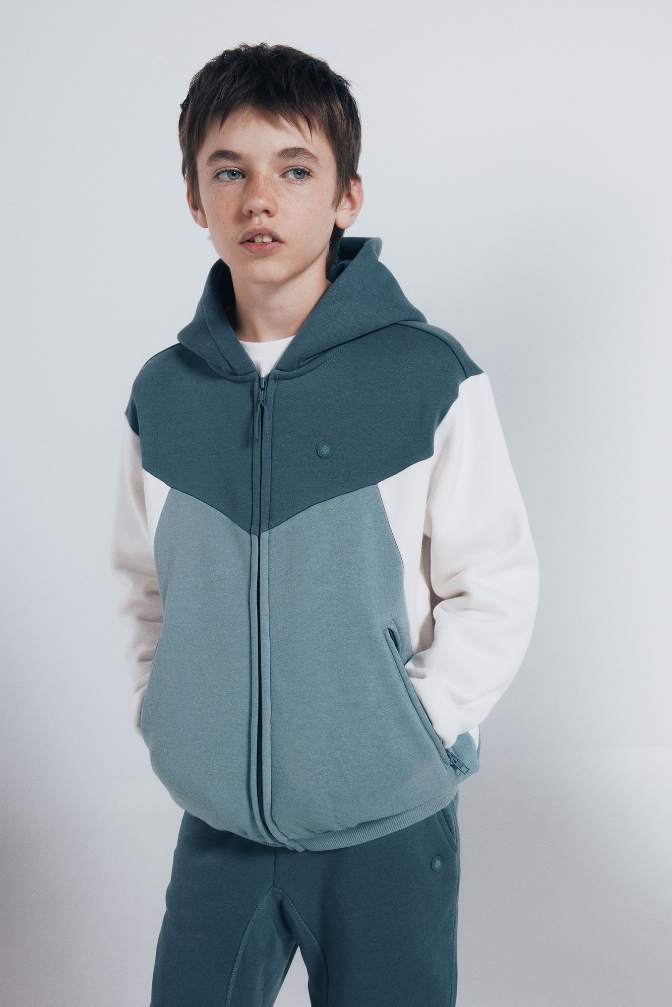 Springfield Kids Sudadera capucha cortes ni&ntilde;o azul