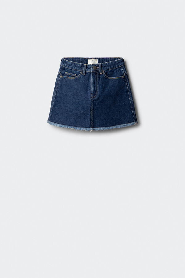 Springfield Kids Falda denim niña azulado
