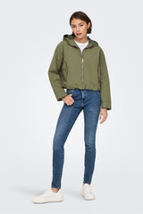 Springfield Chaqueta corta con capucha café