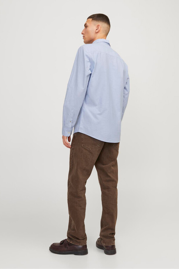 Jack & Jones Camisa oxford confort fit azul mezcla