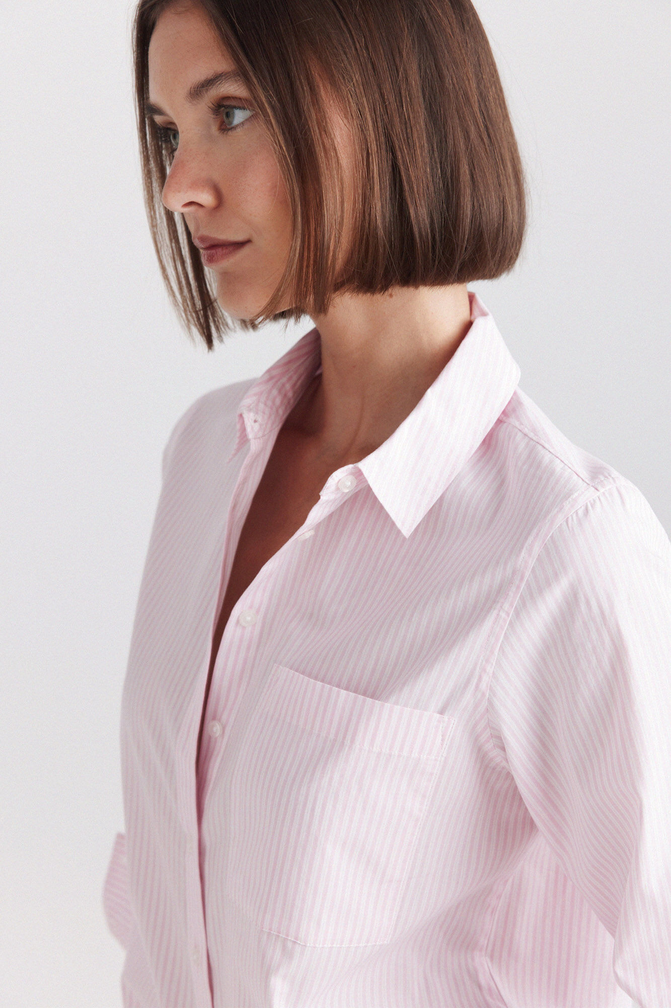 Springfield Camisa b&aacute;sica de popel&iacute;n rosa