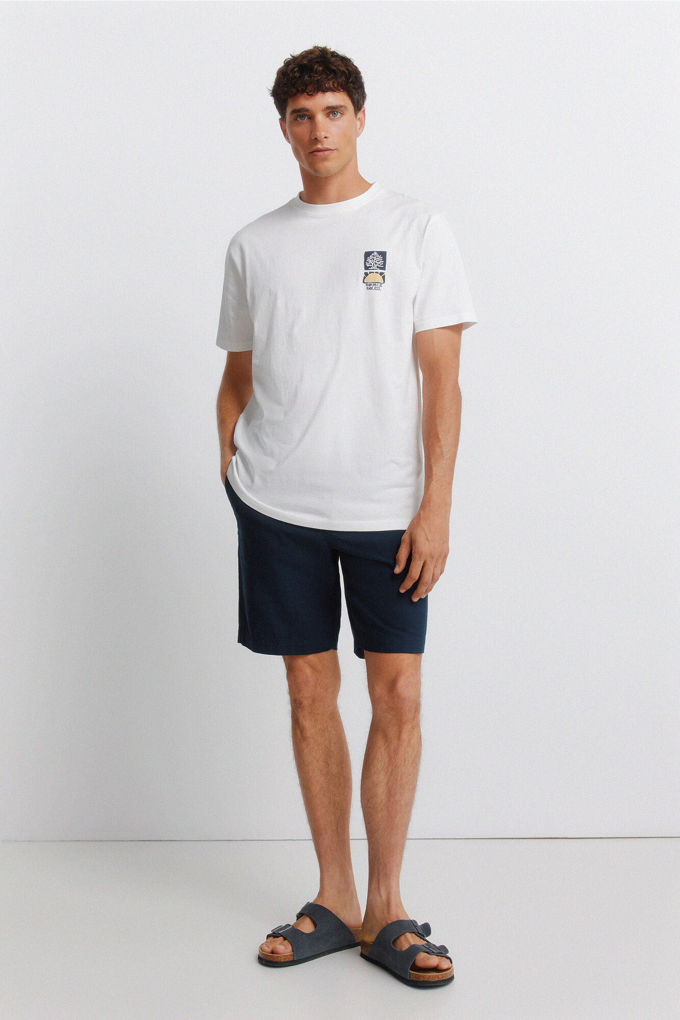 Springfield Playera logo Springfield collage blanco