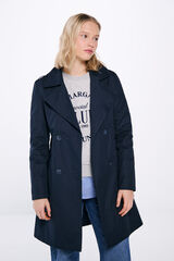 Springfield Gabardina cinturón azul
