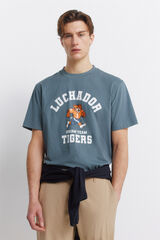 Springfield Playera de tirantes azul