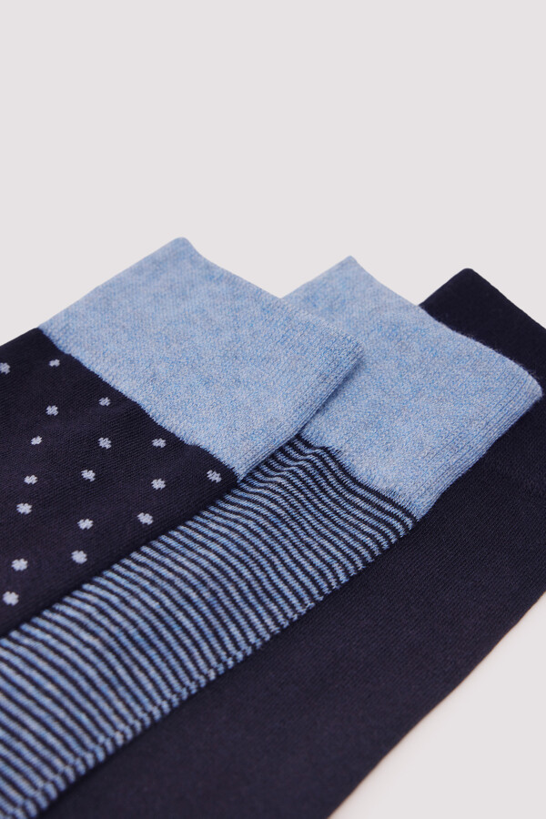 Springfield Pack 3 calcetines azules azul