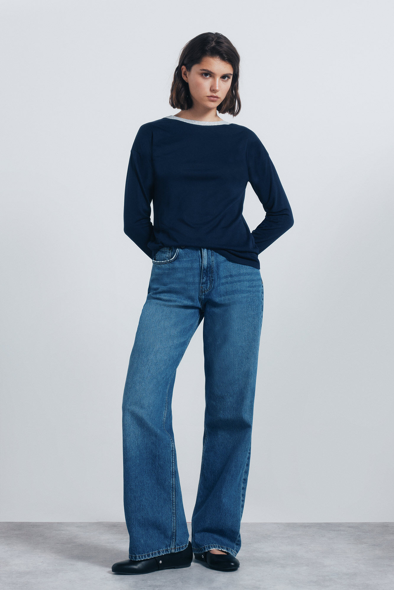 Springfield Playera cuello l&uacute;rex marino