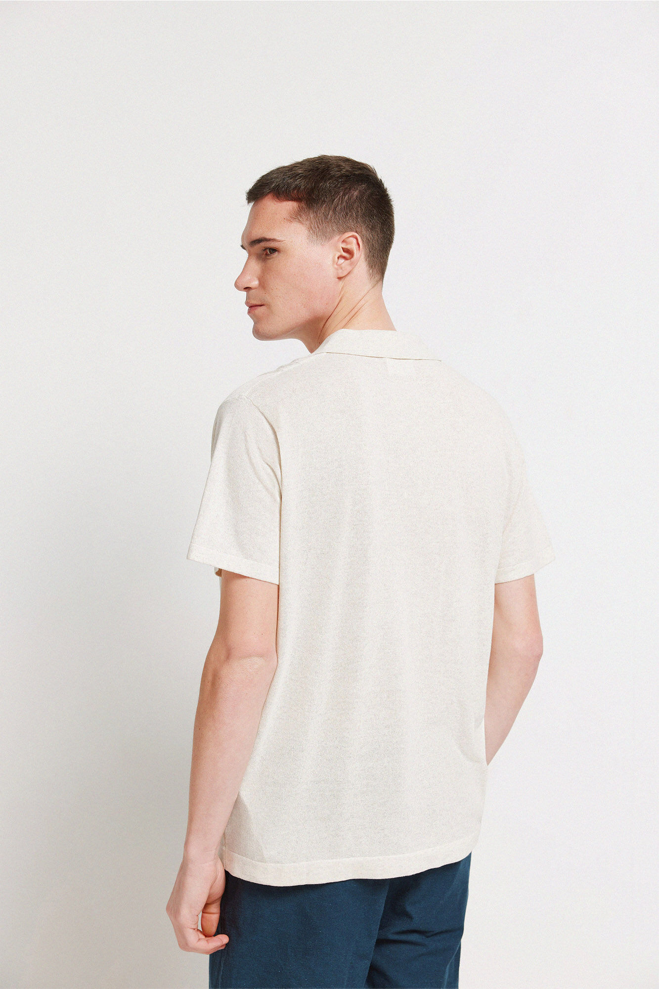 Springfield Polo de tejido gris