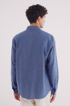 Springfield Camisa lino azulado