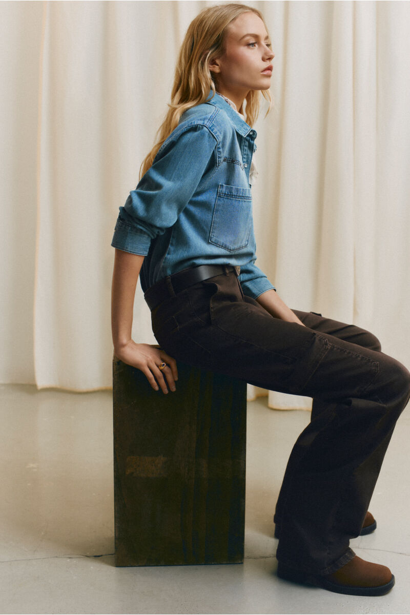 Springfield Pantalones cargo de algod&oacute;n