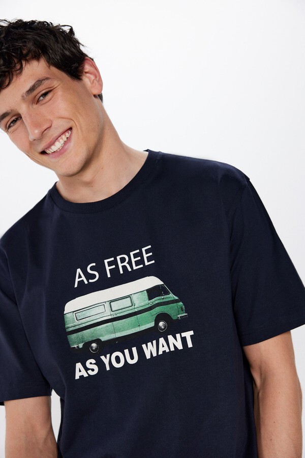 Springfield Playera free van azul