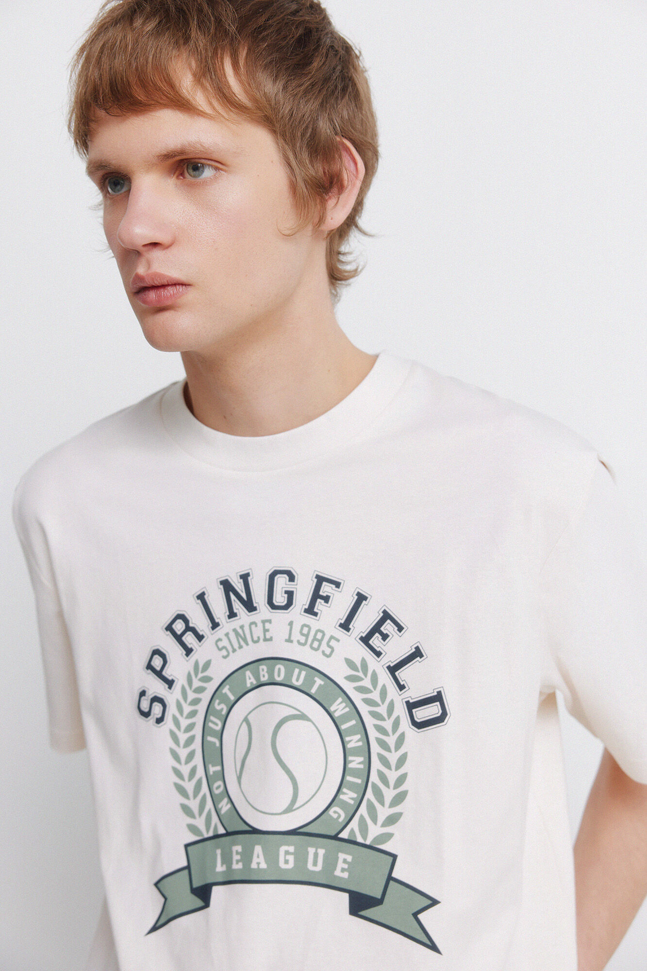 Springfield Playera logo sport blanco