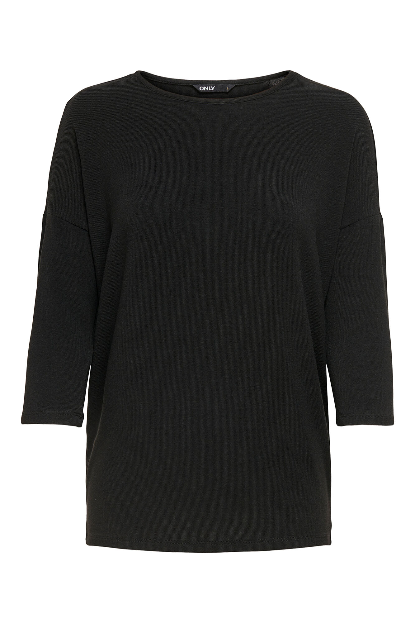Only Playera de manga francesa negro
