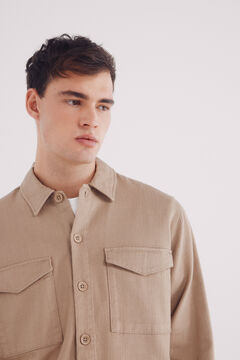 Springfield Sobrecamisa rústica beige