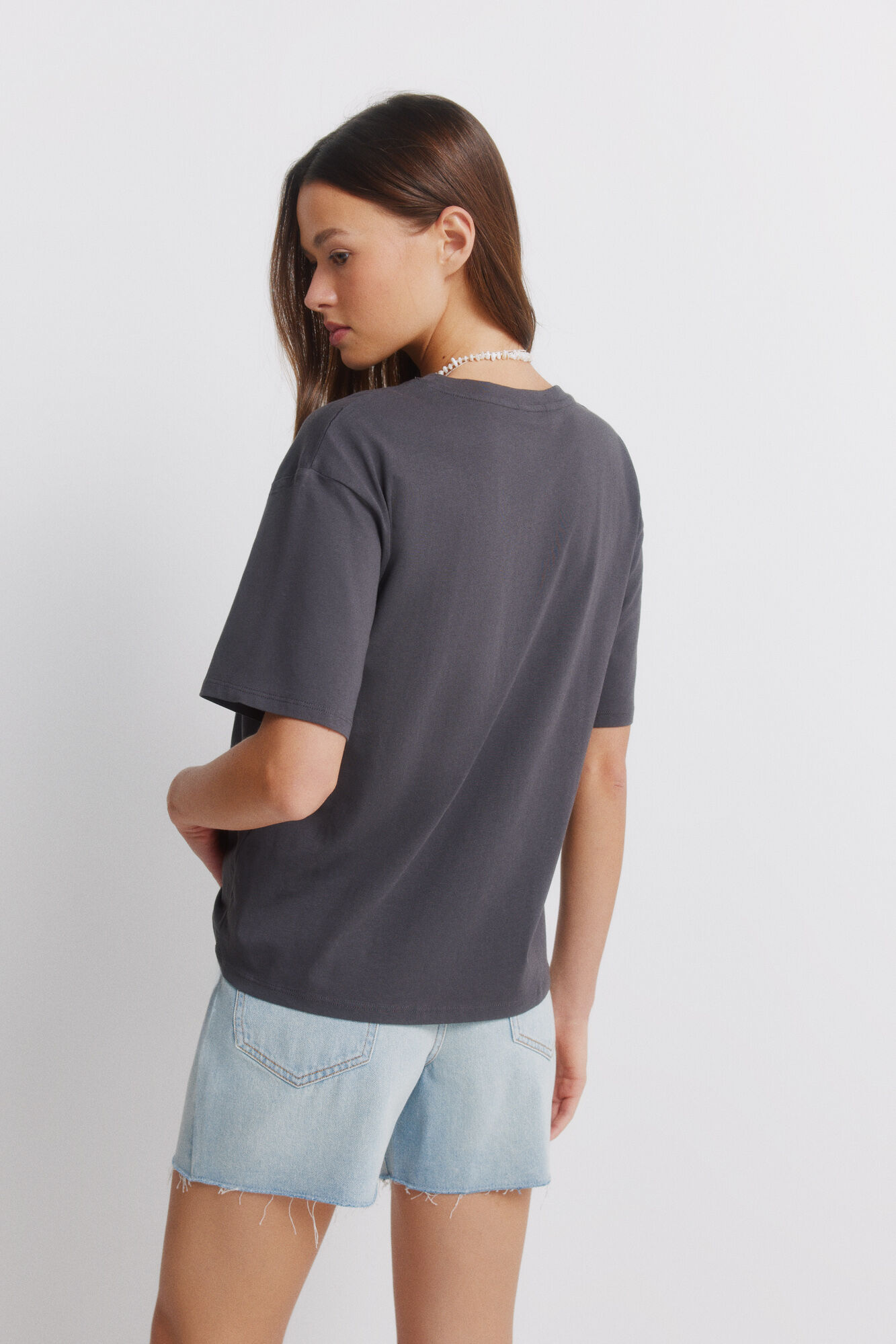 Springfield Playera manga corta tropical gris