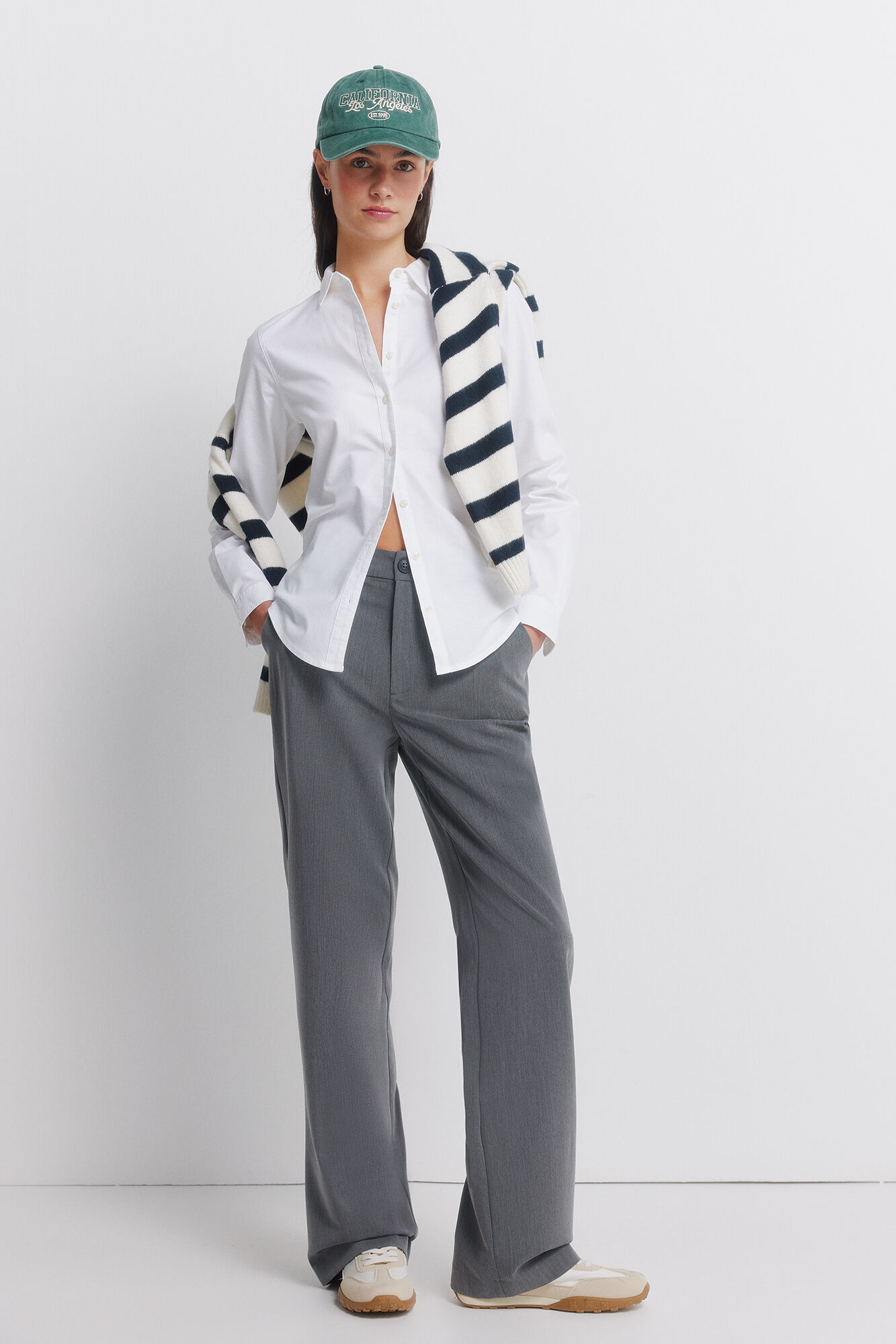 Springfield Camisa de algod&oacute;n Oxford natural