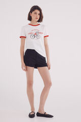 Springfield Shorts chino cinturón negro