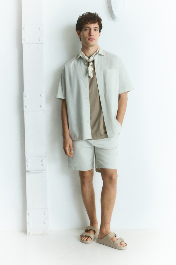 Springfield Bermuda smart comfort slim fit estampado