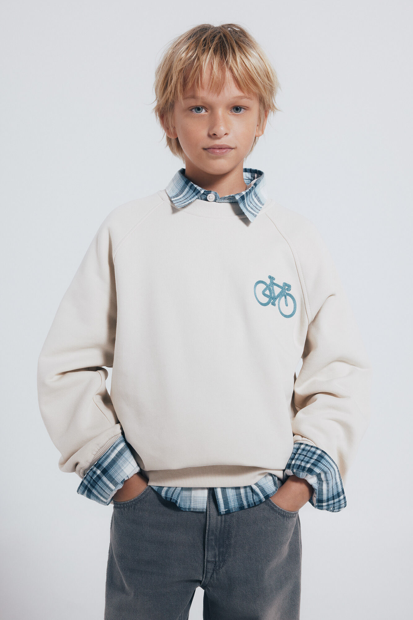 Springfield Kids Sudadera sin capucha bici ni&ntilde;o estampado