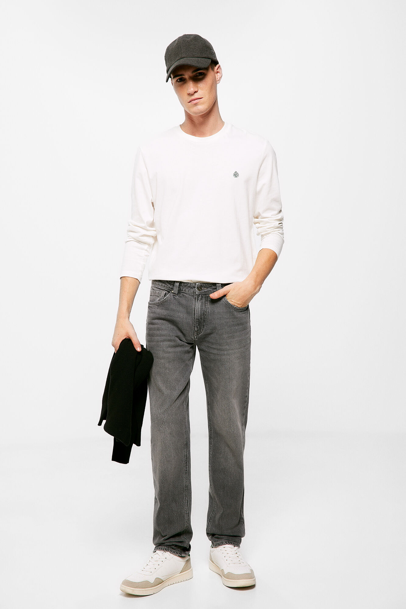 Springfield Jeans regular lavado gris oscuro