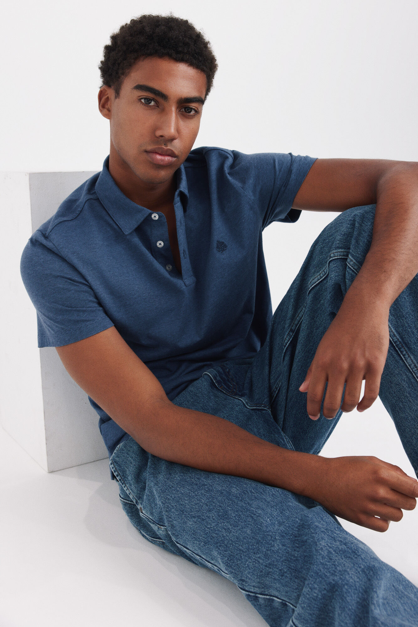 Springfield Polo de jersey de microraya slim fit