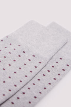 Springfield Calcetín jacquard lunares gris