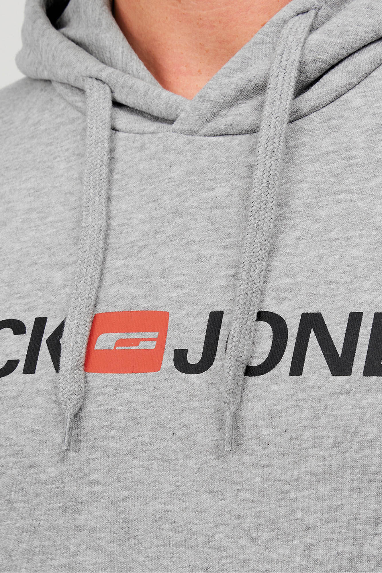 Jack & Jones Sudadera capucha regular fit gris