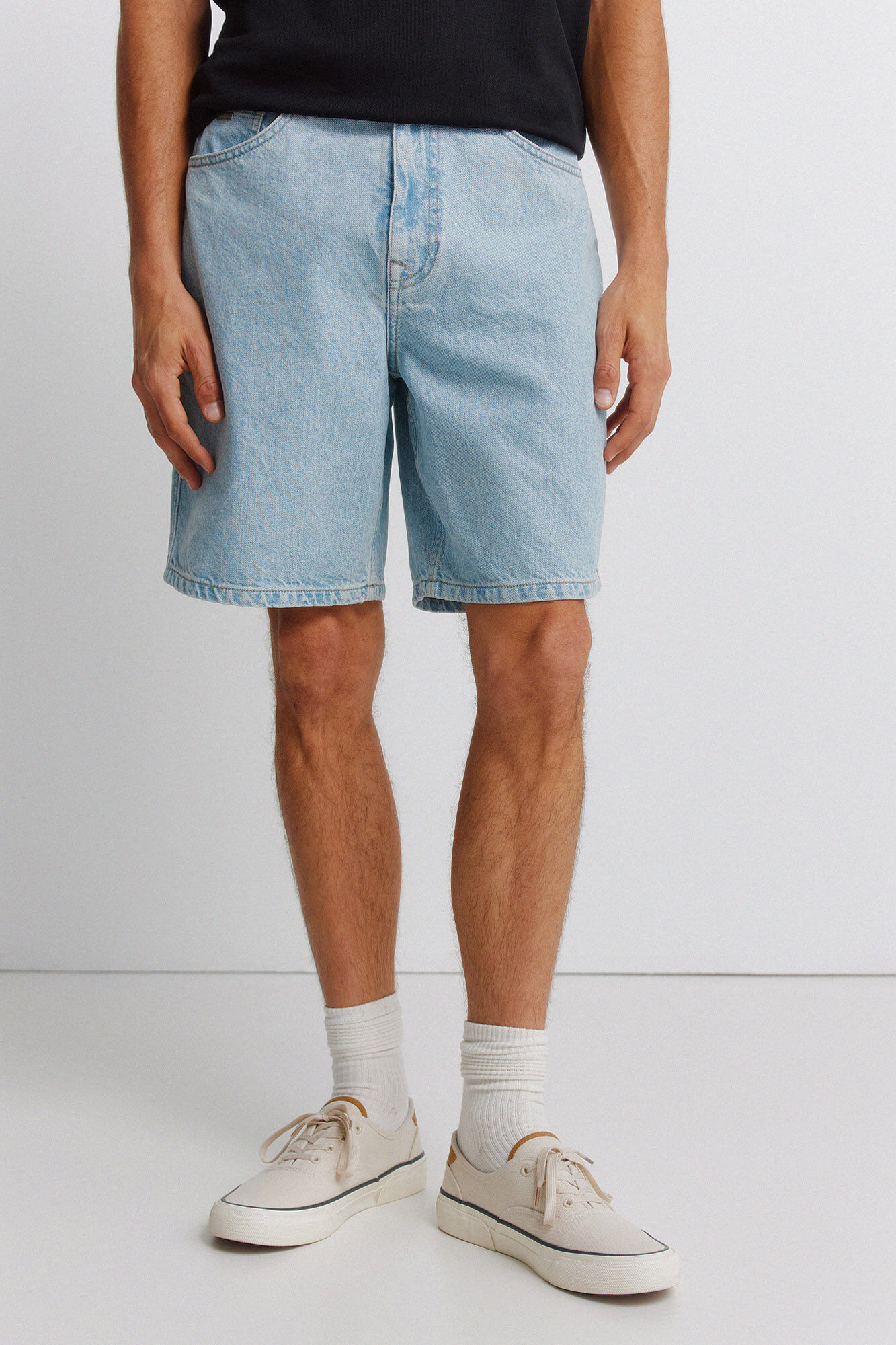 Springfield Bermuda de mezclilla straight fit