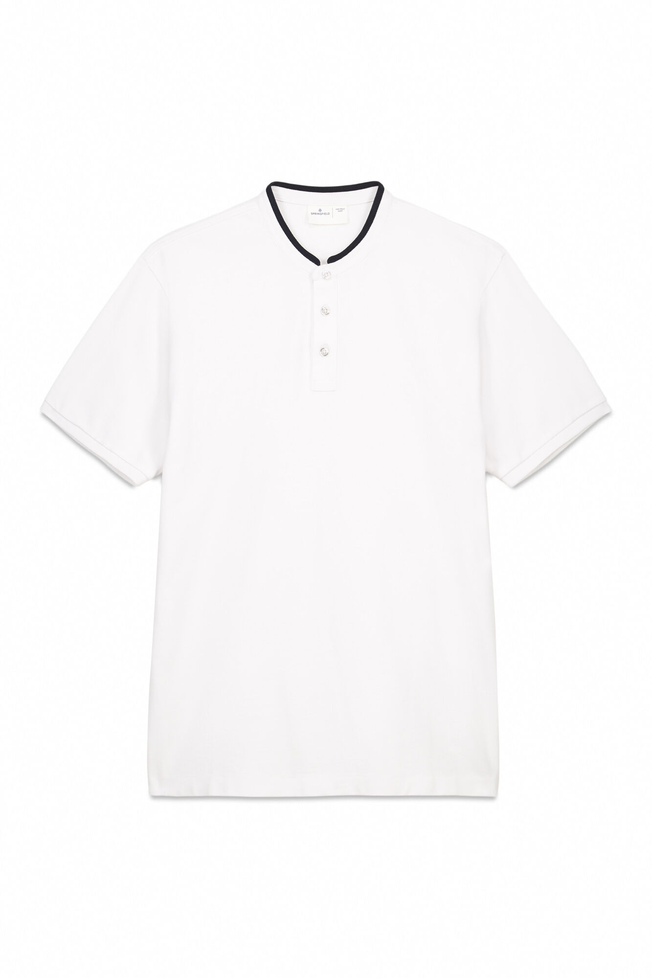 Springfield Polo piqu&eacute; cuello mao slim fit natural