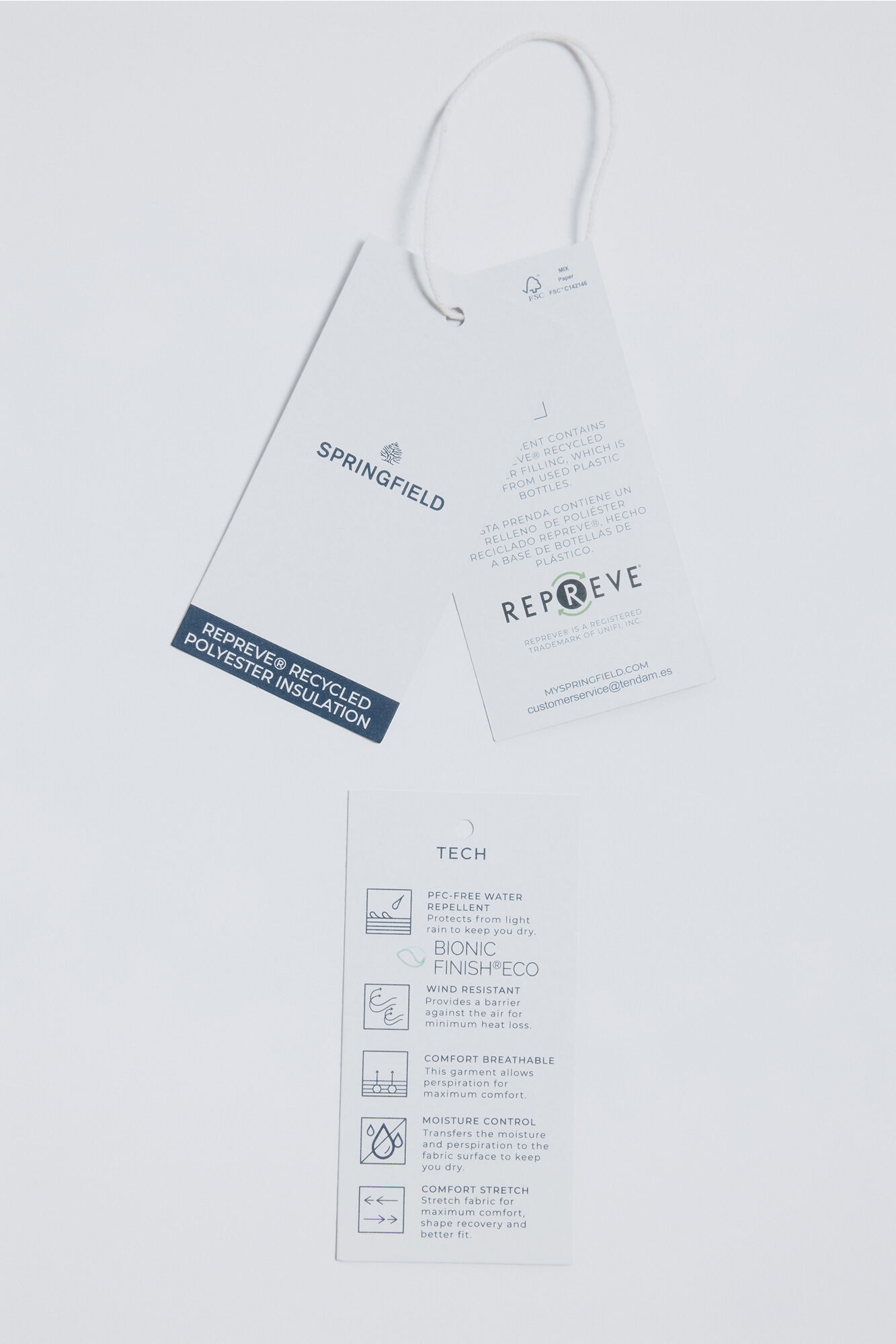 Springfield Chamarra t&eacute;cnica acolchado kaki