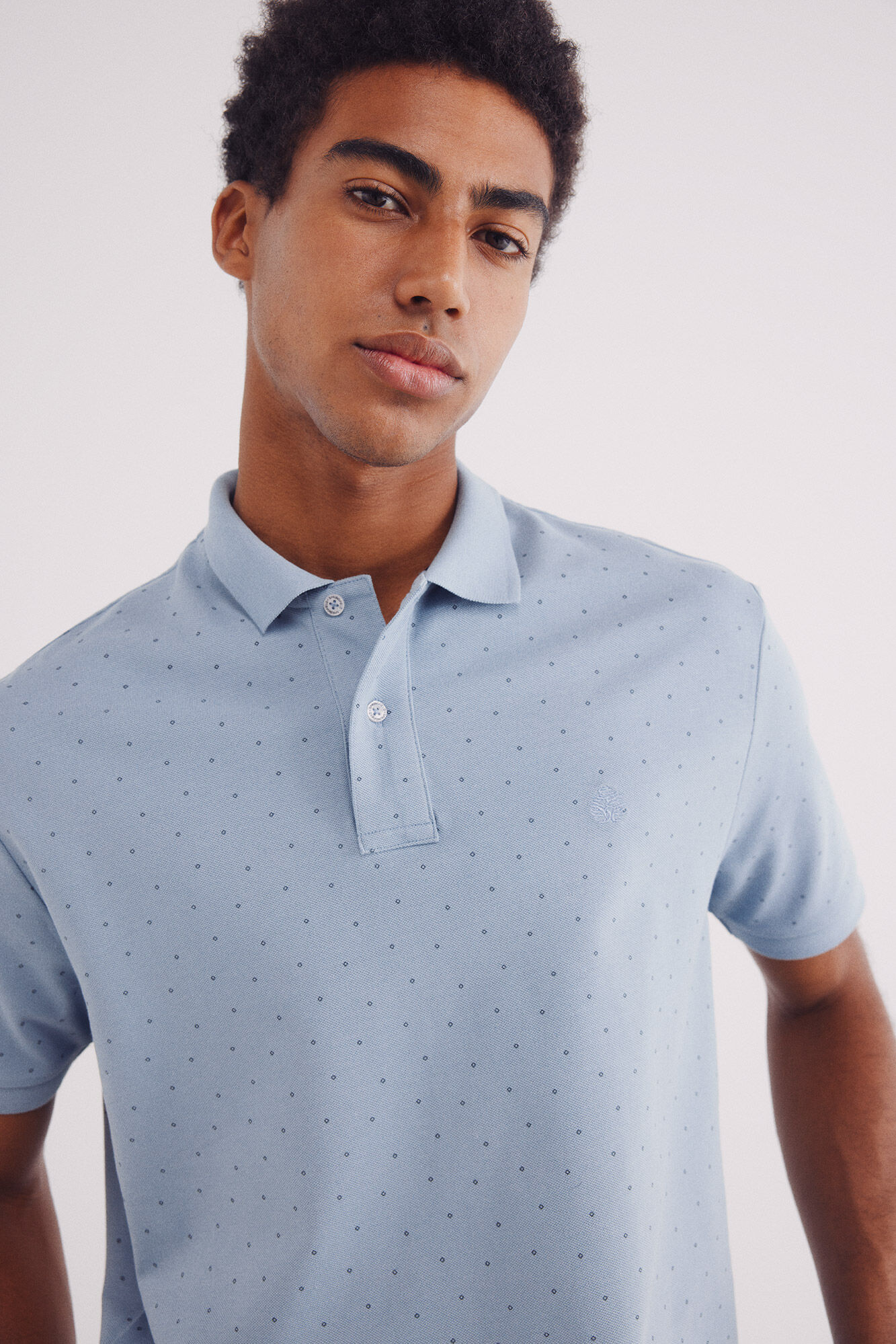 Springfield Polo piqu&eacute; estampado all over regular fit