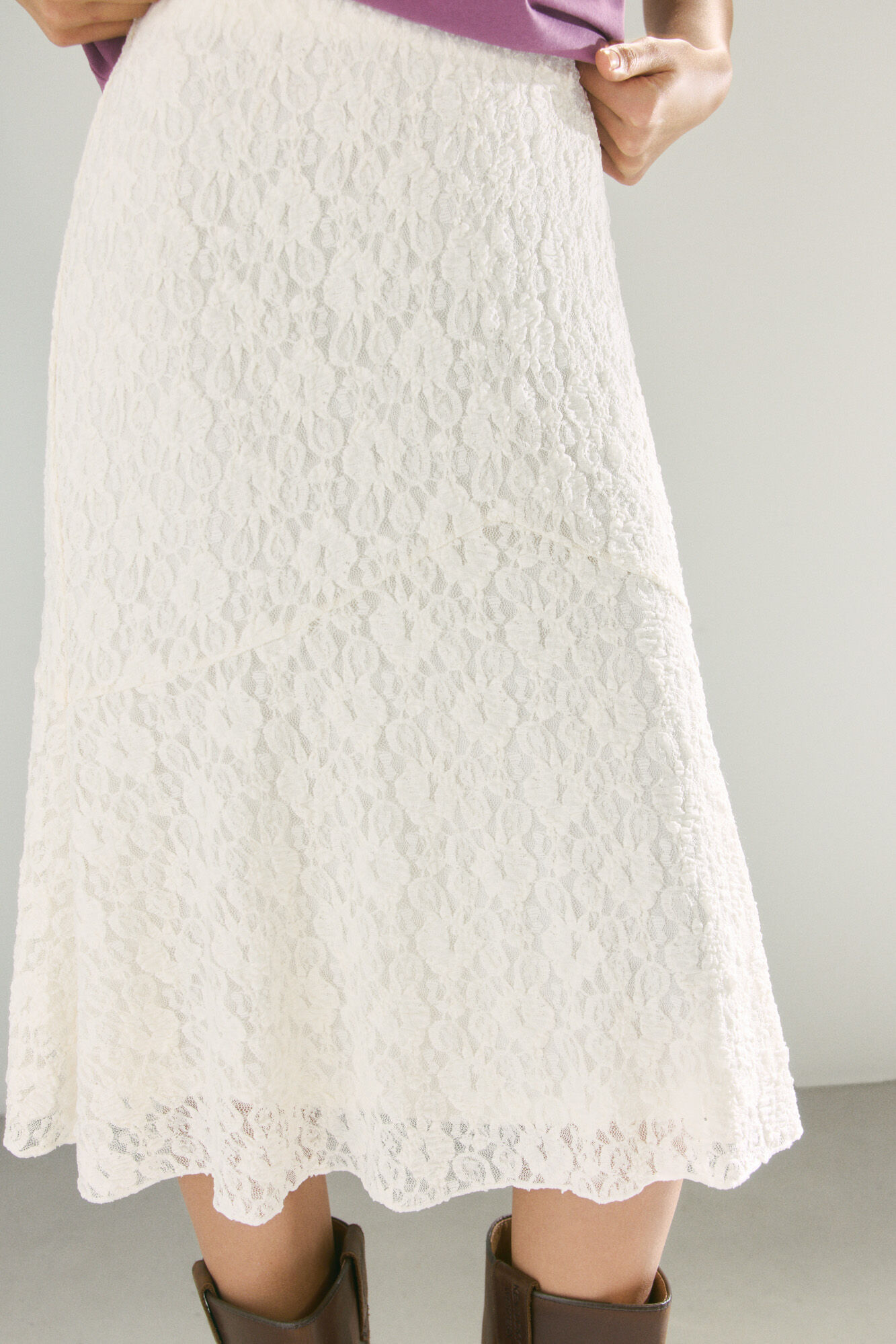 High Spirits Falda suave caf&eacute;