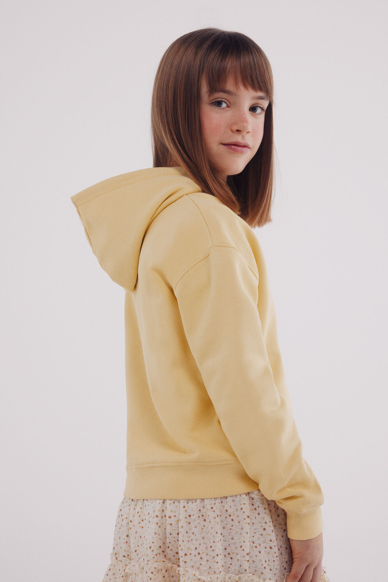 Springfield Kids Sudadera flor cord&oacute;n ni&ntilde;a amarillo