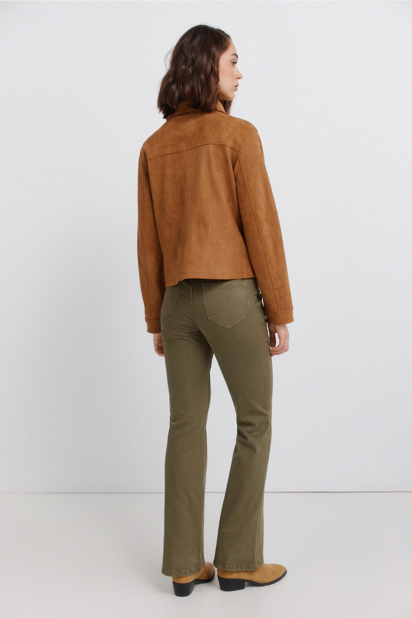 Springfield Jeans Bootcut kaki