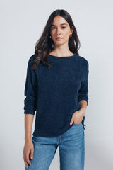 Springfield Playera liso de chenilla marino