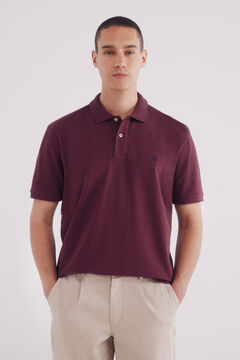Springfield Polo piqué básico regular fit púrpura