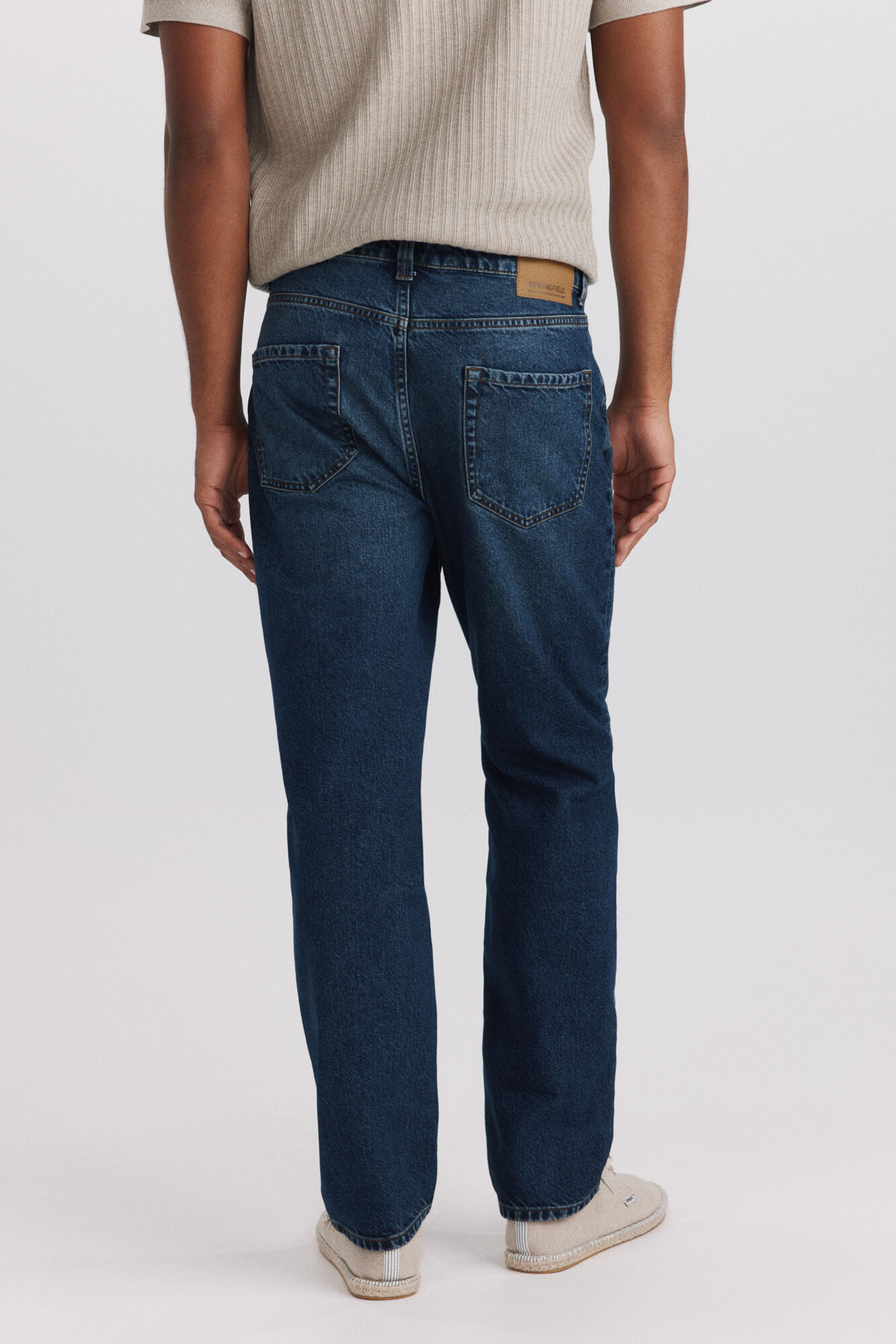 Springfield Jeans lavado sobrete&ntilde;ido corte recto