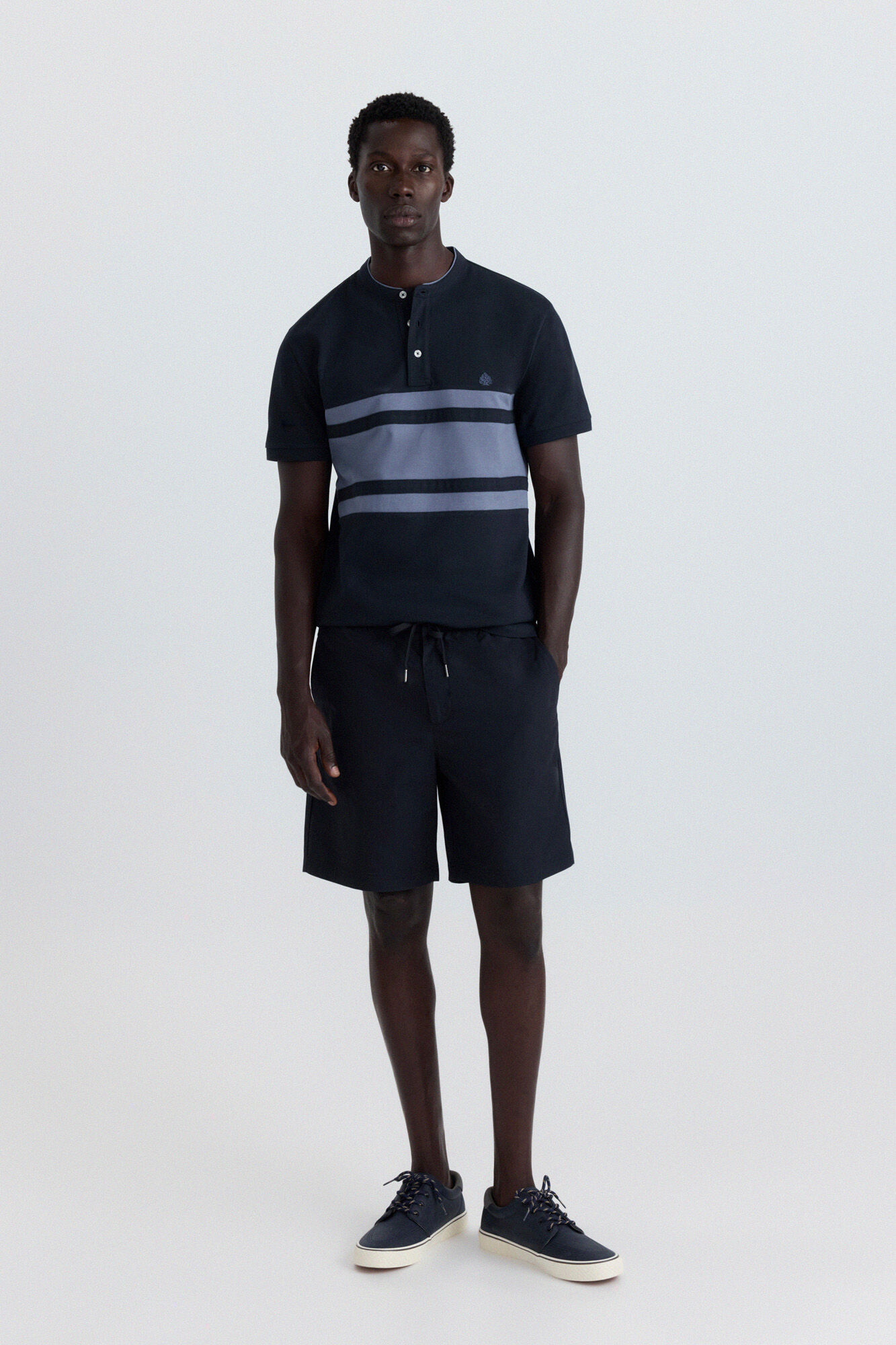Springfield Polo cuello mao bloques de color slim fit