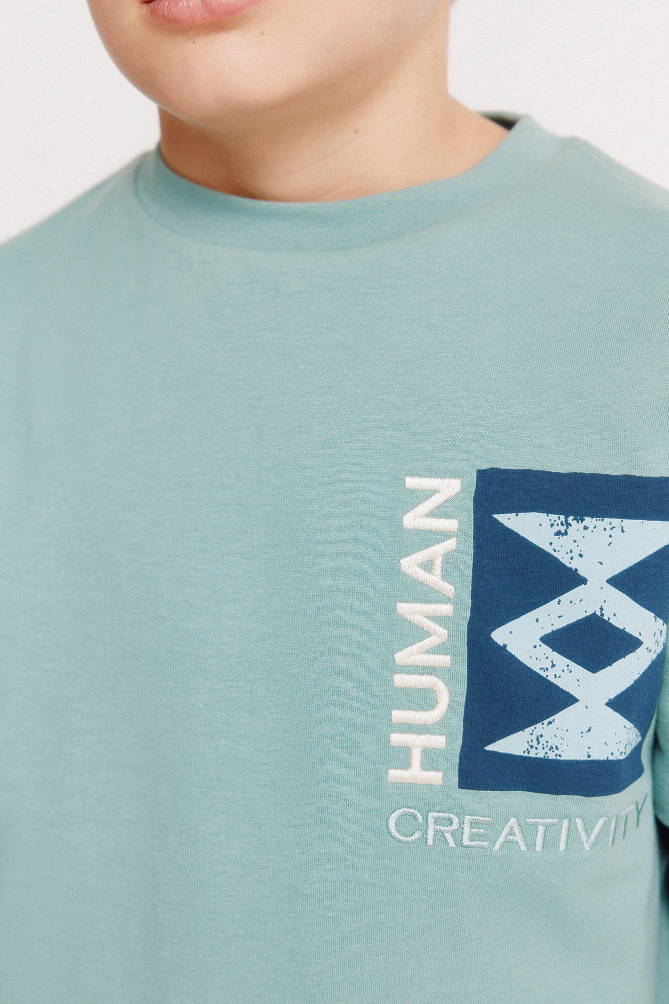 Springfield Kids Playera manga corta Creativity para ni&ntilde;o turquesa