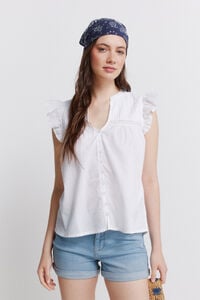 Springfield Blusa rom&aacute;ntica con pliegues
