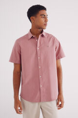 Springfield Camisa manga corta pinpoint fucsia