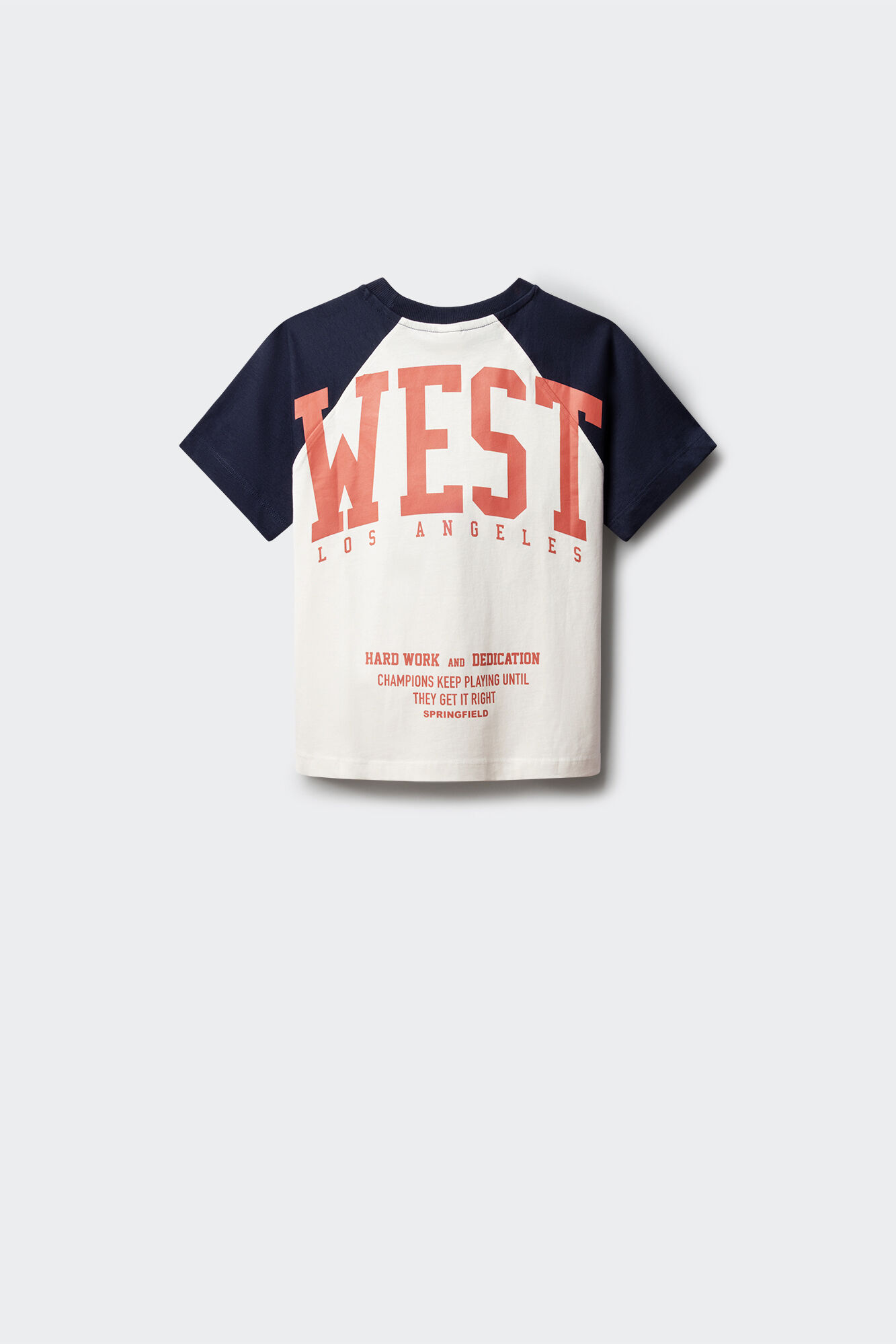 Springfield Kids Playera manga corta "West LA" ni&ntilde;o marfil
