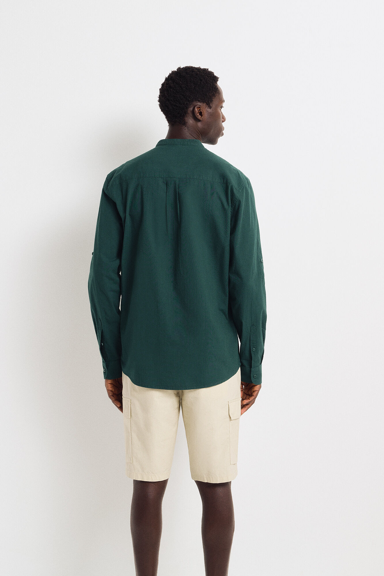Springfield Camisa seersucker mao